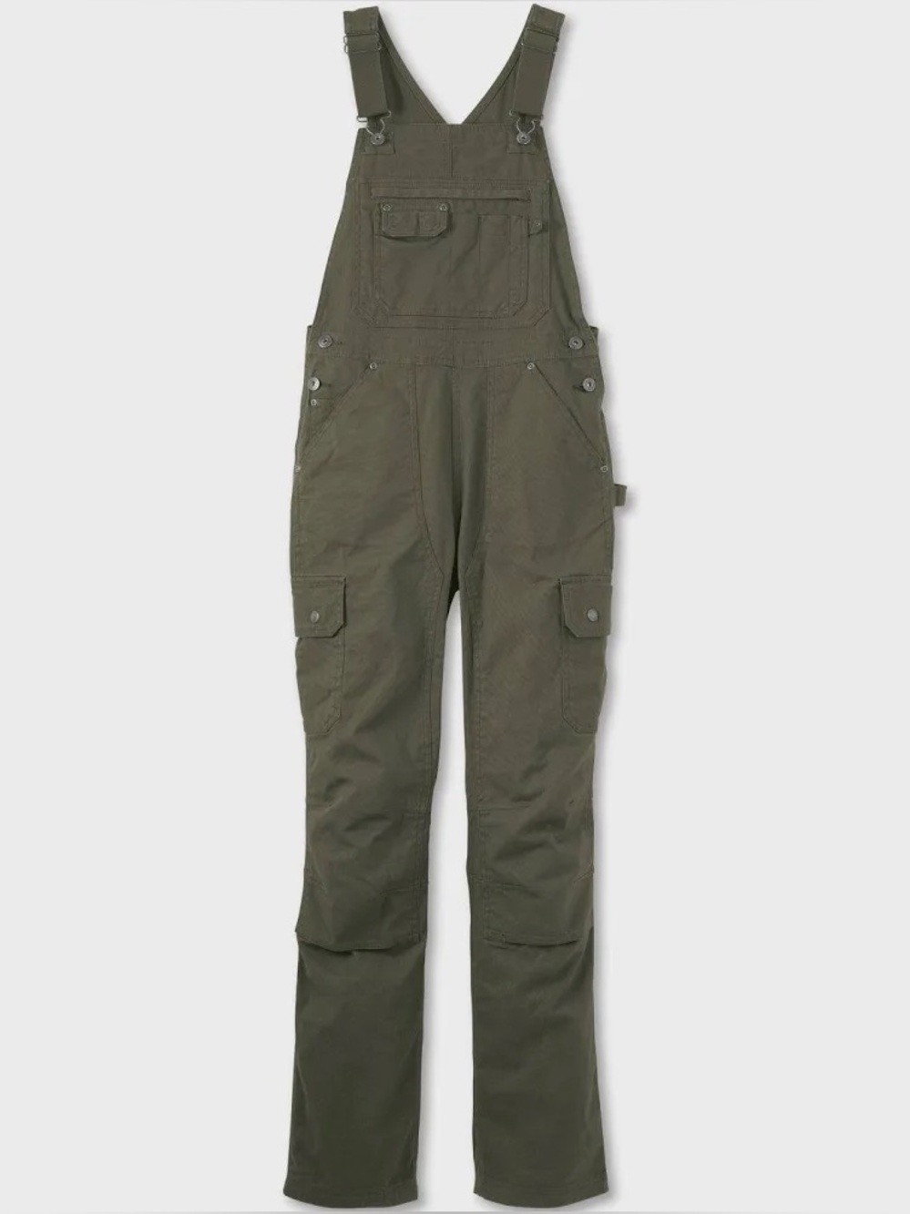 Women's DuluthFlex Fire Hose Bib Overalls Vintage Olive Size XS
